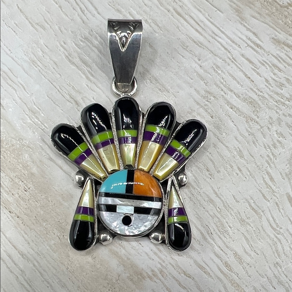 Sterling Silver 925 Turquoise Pendant